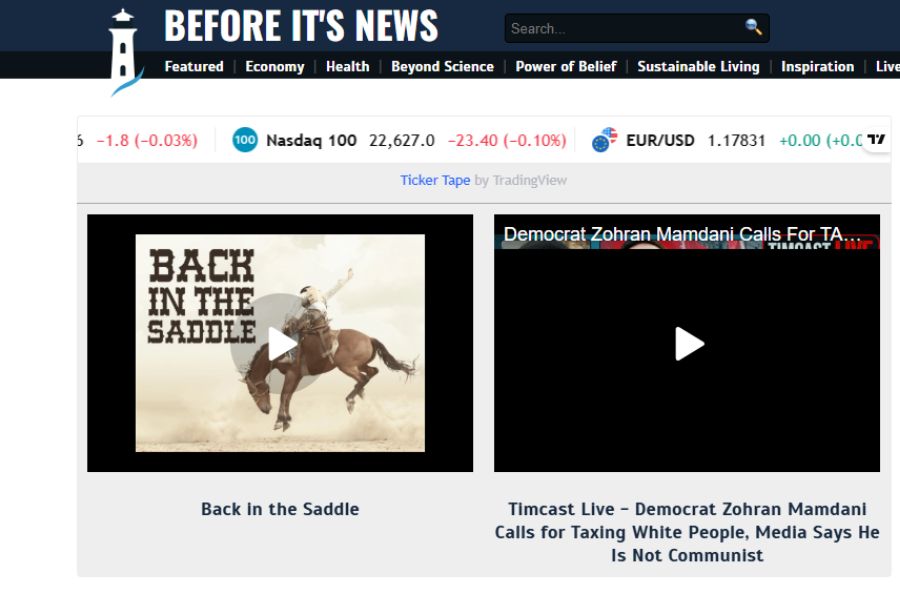 before its news