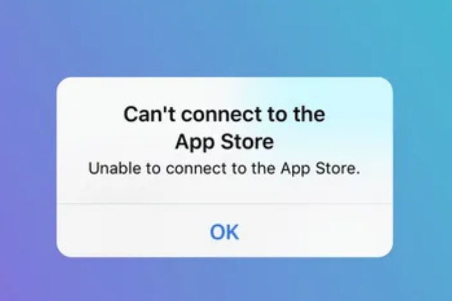 cannot connect to app store
